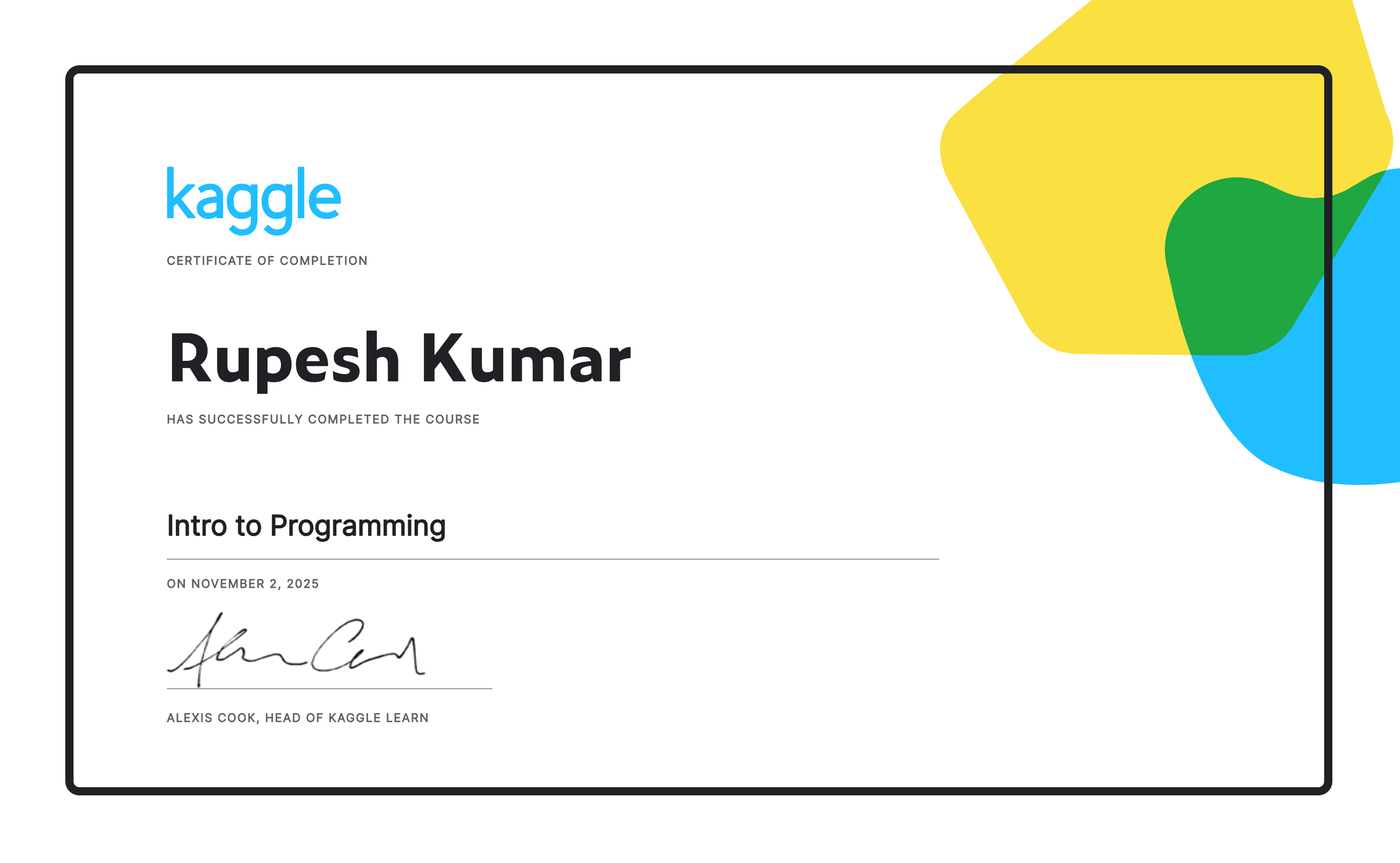 Intro to Programming