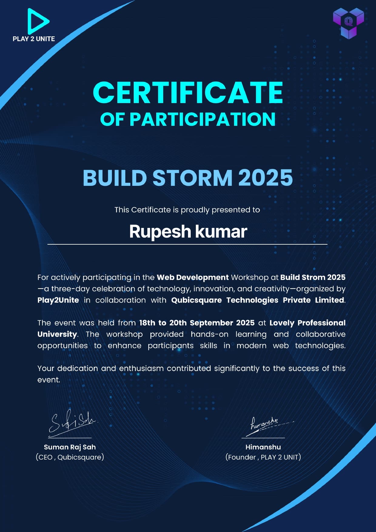 Web Devlopment